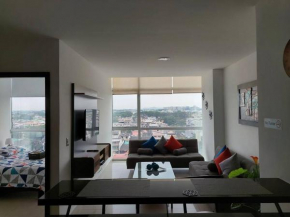 ZAFIRO SUITE CON VISTA CIUDAD/PISCINA/GYM/ PARQUEO